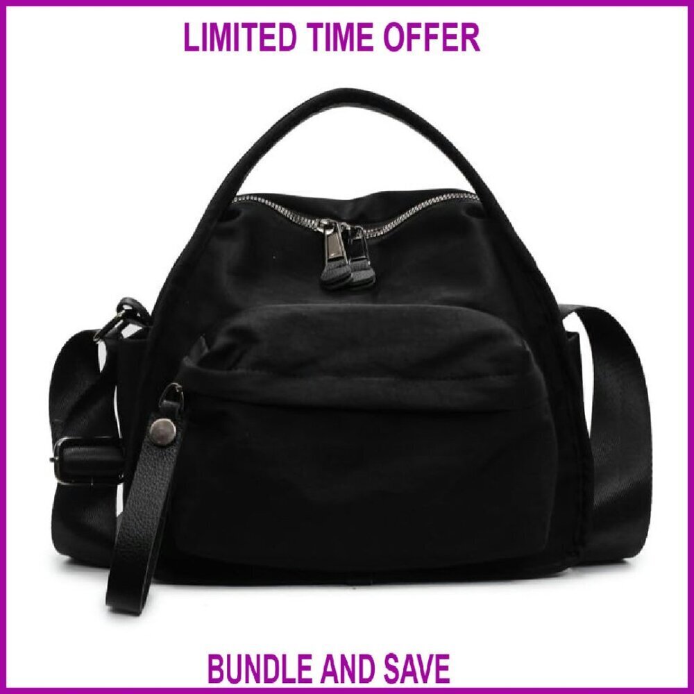 Lightweight Nylon Crossbody Bag with Multiple Pockets for Everyday Use